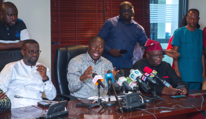Minority in Ghana's parliament press conference 